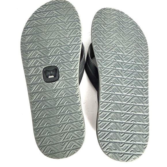 Reef Element TQT Flip Flops Sandal Black Bottle Opener Mens Size 14 Beach Casual - Picture 7 of 12